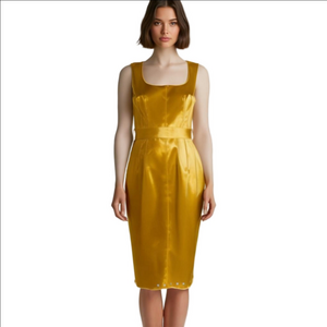 Dolce & Gabbana Gold Midi Dress